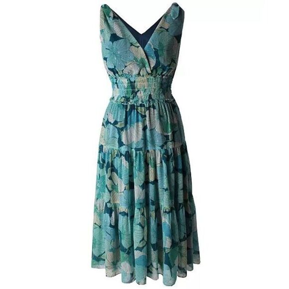 ✨Taylor Women's Smocked-Waist Maxi Sz 16W Dress✨ - Picture 8 of 15